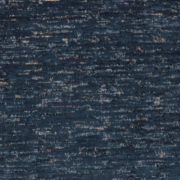 Sella Fabric - Navy by blue plain velvet-chenille fabric from Camengo