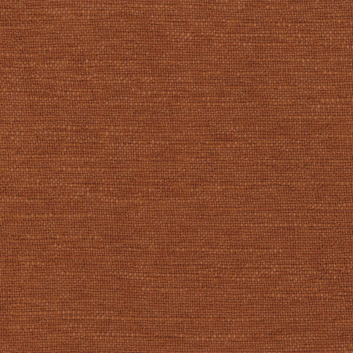 Libre Fabric - Terracotta by orange plain woven fabric from Camengo