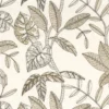 neutral botanical embroideried fabric from Camengo