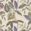 green botanical embroideried fabric from Camengo