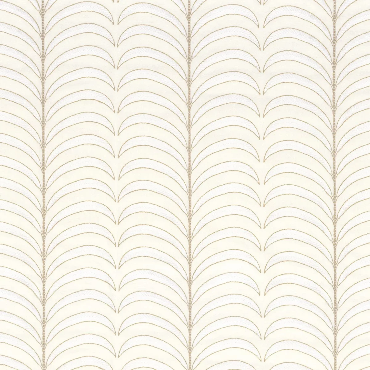 Plumeria Fabric - Milk by white botanical embroideried fabric from Camengo