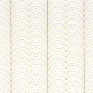 white botanical embroideried fabric from Camengo
