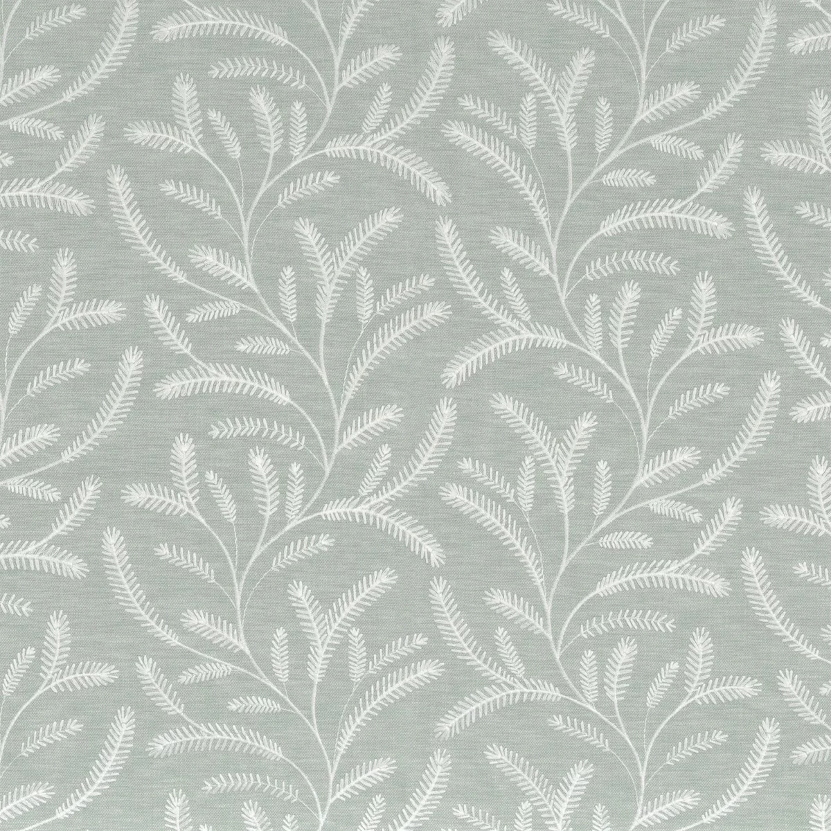 blue botanical embroideried fabric from Camengo