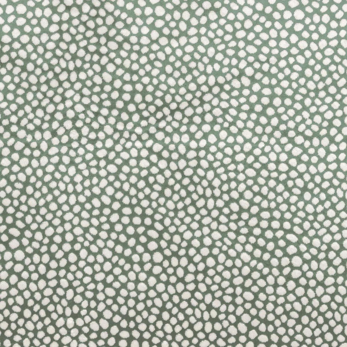 Borla Fabric - Horizon by green spotted velvet-chenille fabric from Camengo
