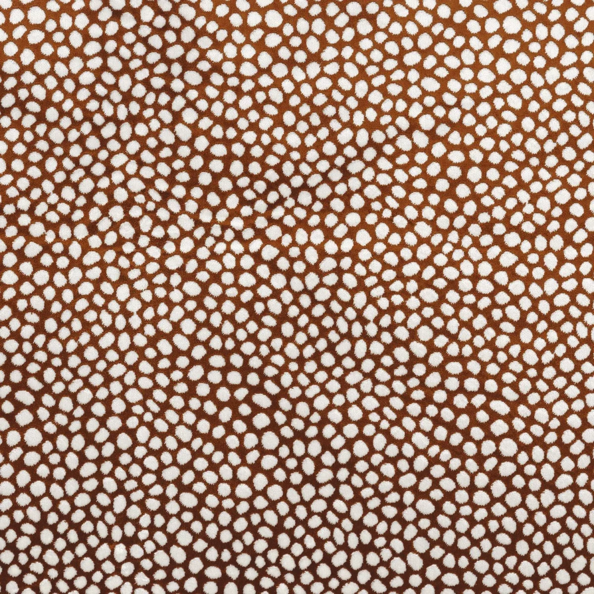orange spotted velvet-chenille fabric from Camengo