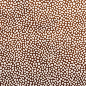 orange spotted velvet-chenille fabric from Camengo