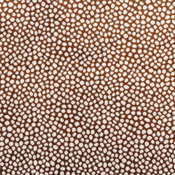 Borla Fabric - Terre De Sienne by orange spotted velvet-chenille fabric from Camengo