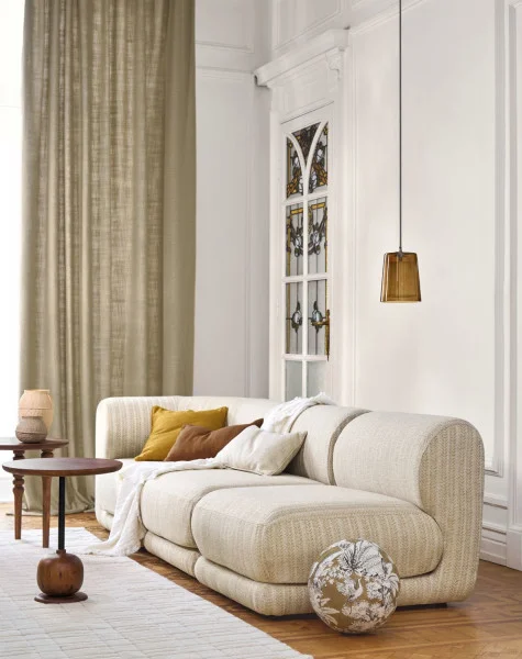 Passaro Fabric - Terre De Sienne by Passaro Fabric - Terre De Sienne from