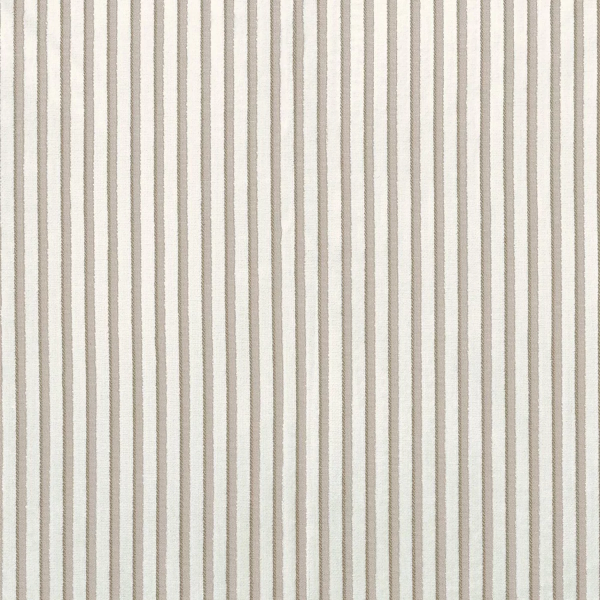 Michigan Fabric - Sable by white striped jacquard fabric from Camengo