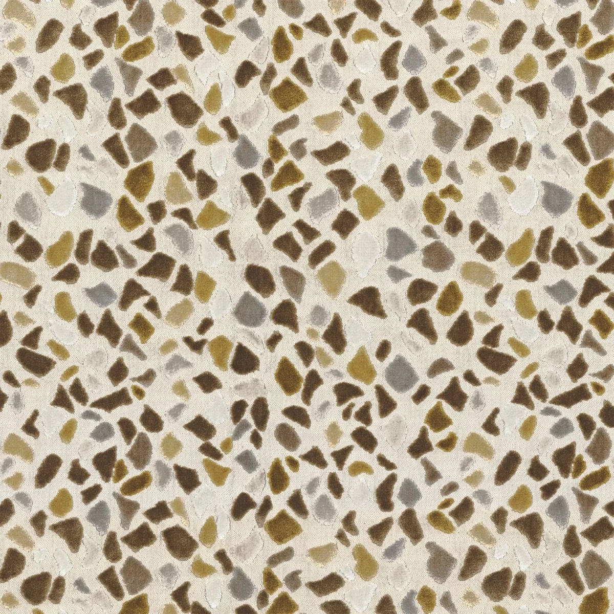 Terrazzo Fabric - Vert De Gris by green retro jacquard fabric from Camengo