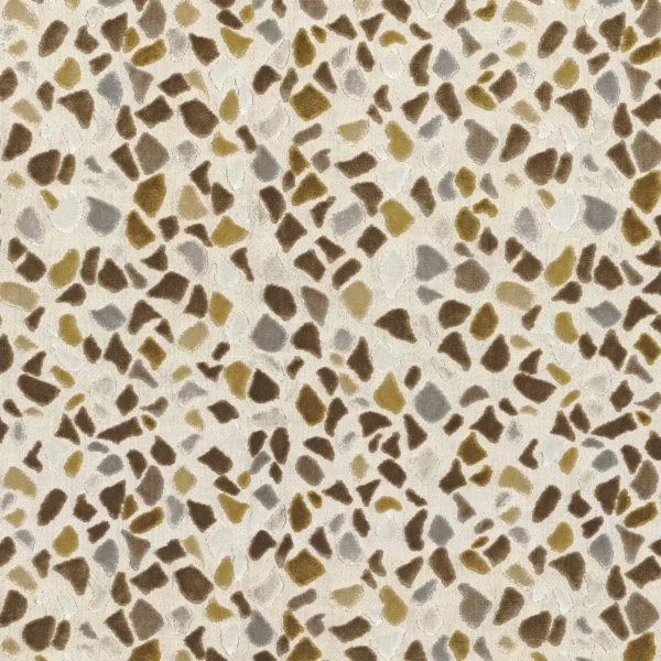 Terrazzo Fabric - Vert De Gris by green retro jacquard fabric from Camengo