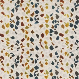 multicolour retro jacquard fabric from Camengo