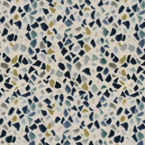 blue retro jacquard fabric from Camengo