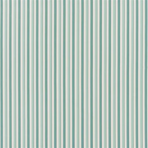 Burlington Stripe Fabric - Celadon by green striped cotton fabric from Designers Guild