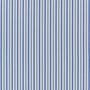 blue striped cotton fabric from Designers Guild