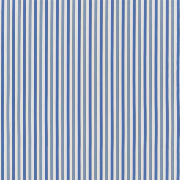 blue striped cotton fabric from Designers Guild