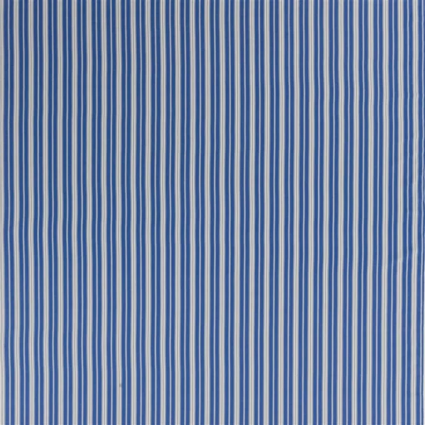 Conduit Stripe Fabric - Cobalt by blue striped cotton fabric from Designers Guild