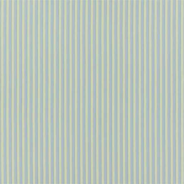 Albemarle Stripe Fabric - Sky by blue striped cotton fabric from Designers Guild