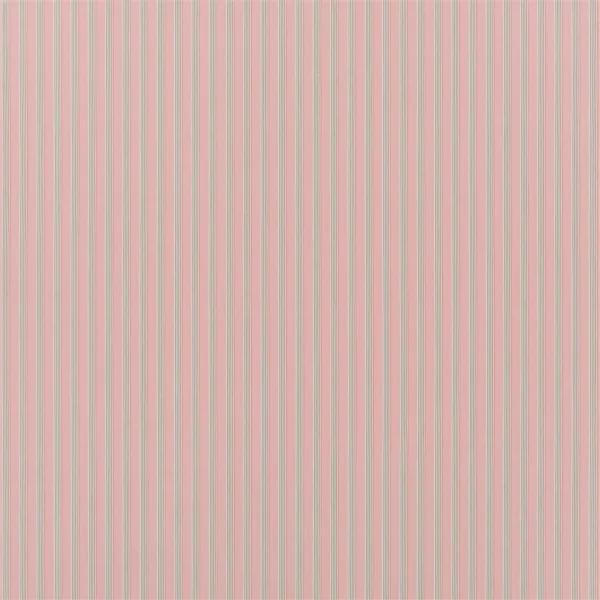 Albemarle Stripe Fabric - Hibiscus by pink striped cotton fabric from Designers Guild