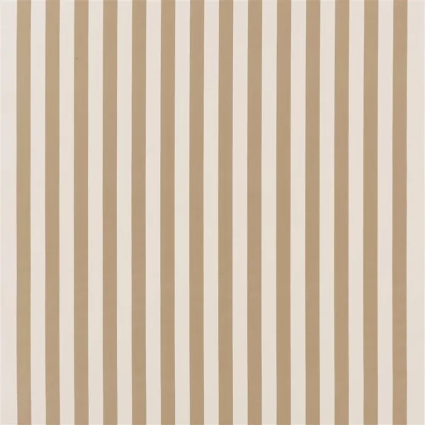 Berkeley Stripe Fabric - Natural by neutral striped cotton fabric from Designers Guild