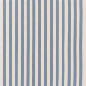 blue striped cotton fabric from Designers Guild