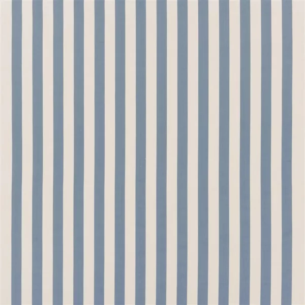 blue striped cotton fabric from Designers Guild