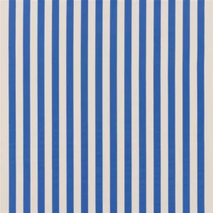 blue striped cotton fabric from Designers Guild