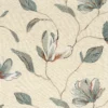 blue botanical embroideried fabric from Camengo