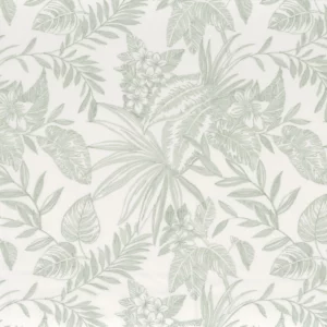 blue botanical embroideried fabric from Camengo