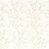 white botanical embroideried fabric from Camengo