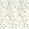 green botanical embroideried fabric from Camengo