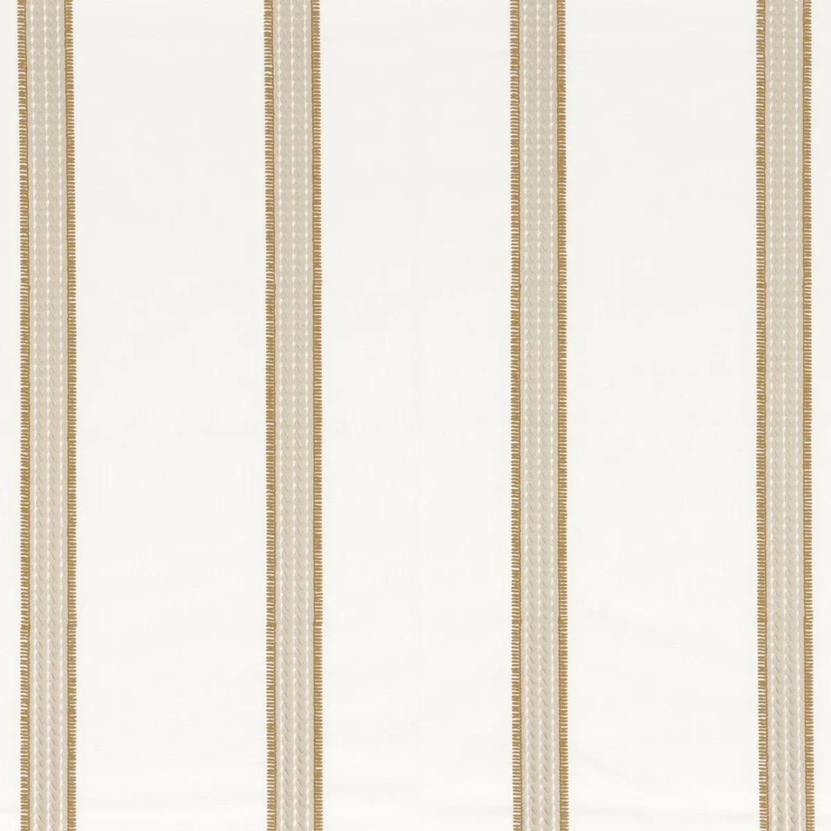 neutral striped embroideried fabric from Camengo