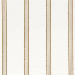 neutral striped embroideried fabric from Camengo