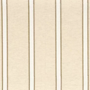 neutral striped embroideried fabric from Camengo