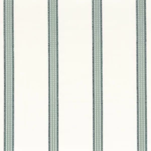 blue striped embroideried fabric from Camengo