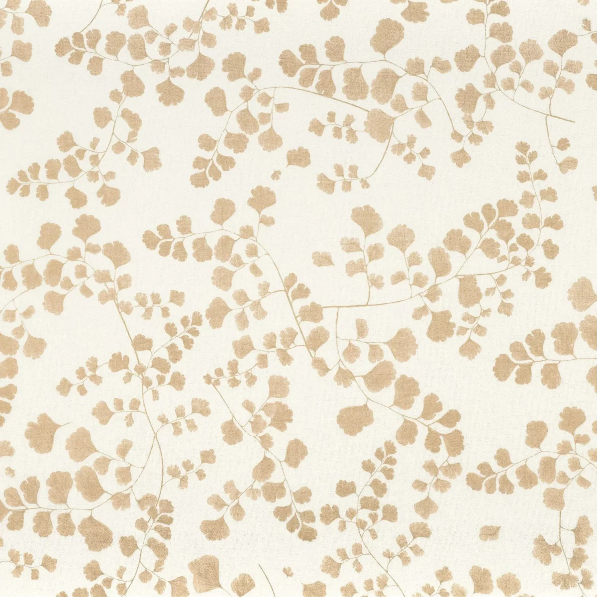 neutral botanical voile-sheer fabric from Camengo