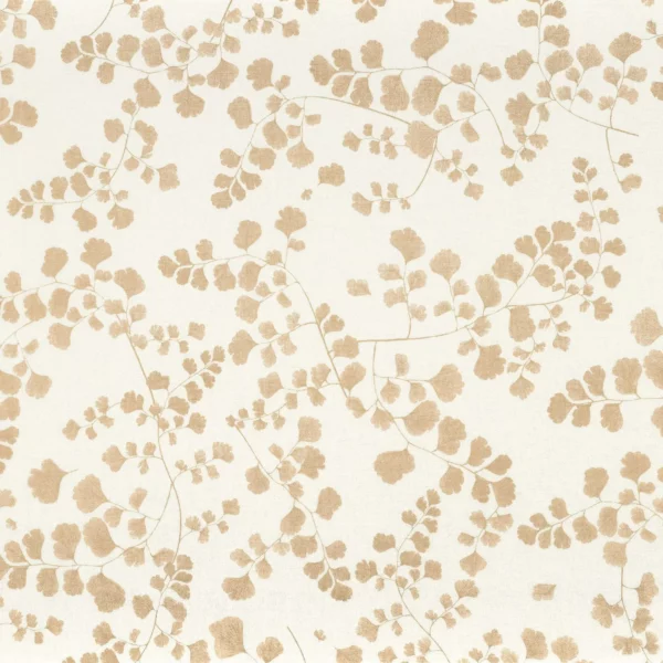 neutral botanical voile-sheer fabric from Camengo