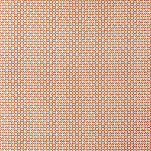 Valentine Fabric - Cuivre by orange spotted jacquard fabric from Camengo