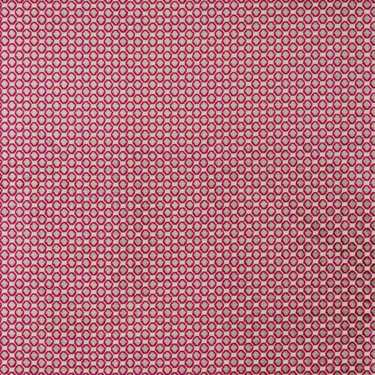 Valentine Fabric - Magenta by purple spotted jacquard fabric from Camengo
