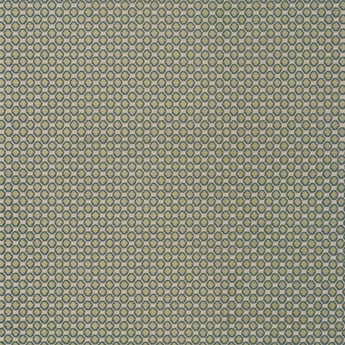 Valentine Fabric - Givre by green spotted jacquard fabric from Camengo