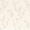 neutral botanical embroideried fabric from Camengo