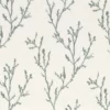 blue botanical embroideried fabric from Camengo
