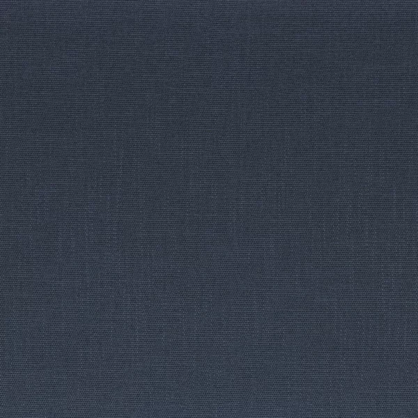 Rondo Fabric - Navy by blue plain linen fabric from Camengo