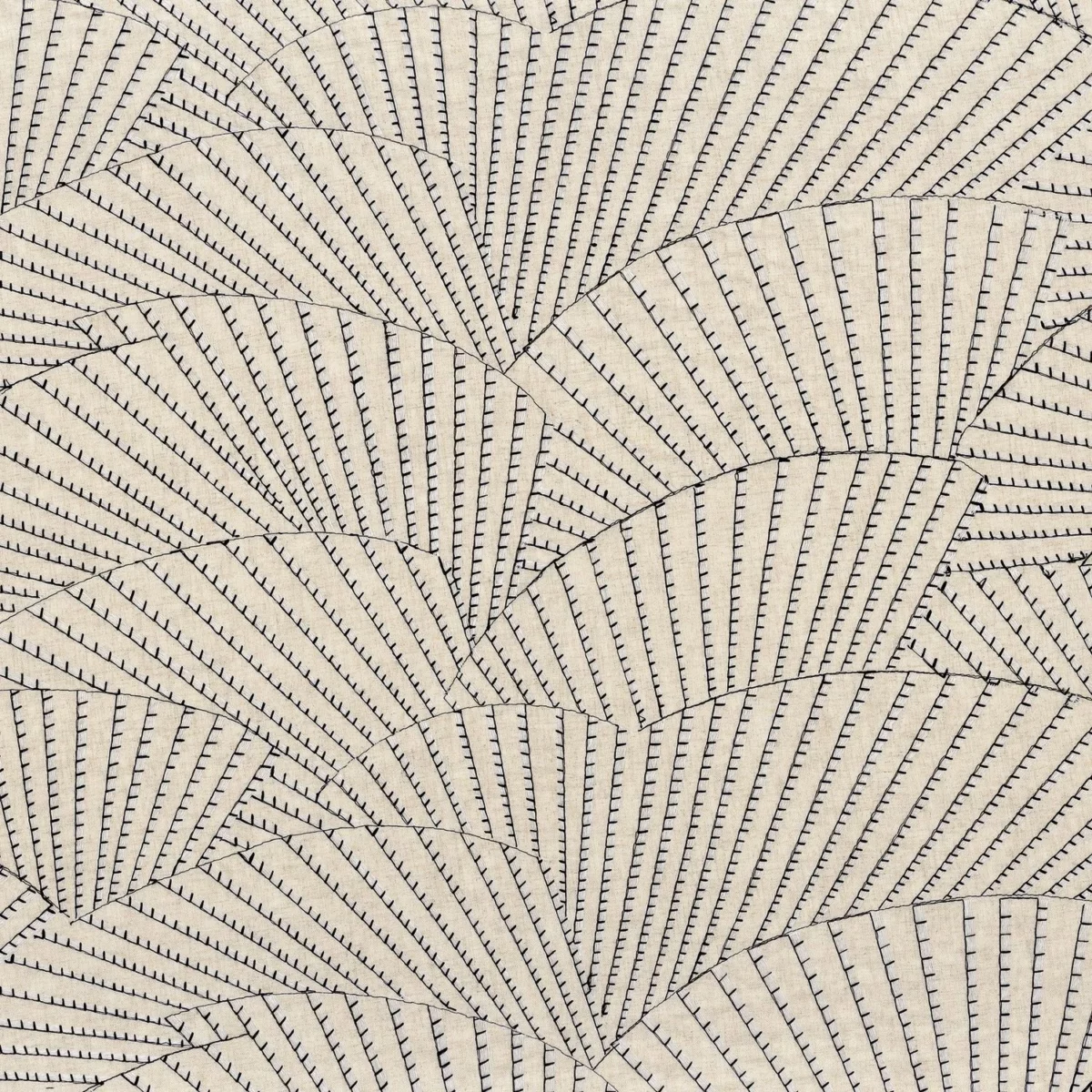brown retro embroideried fabric from Camengo
