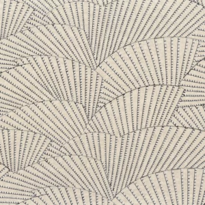 brown retro embroideried fabric from Camengo