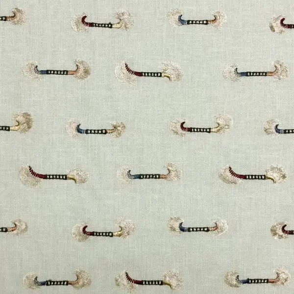 Woodstock Fabric - Creme by white misc embroideried fabric from Fibre Naturelle