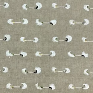 neutral misc embroideried fabric from Fibre Naturelle