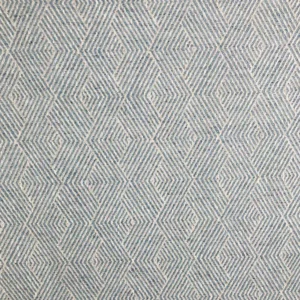 blue geometric woven fabric from Fibre Naturelle