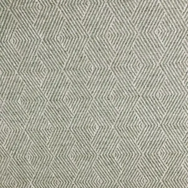 Porto Fabric - Olive by green geometric woven fabric from Fibre Naturelle