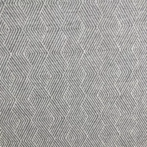 black-grey geometric woven fabric from Fibre Naturelle
